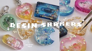 how I make resin shaker charms ☁️  watch me resin [upl. by Gery]