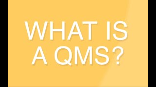 What is a QMS [upl. by Nosreh17]