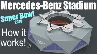 How does the MercedesBenz Stadium work [upl. by Timmi375]