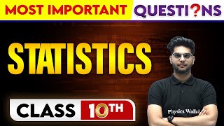 STATISTICS  MOST Important Questions  Class10th [upl. by Okoy]