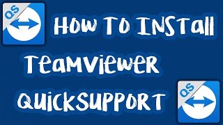 How to install TeamViewer QuickSupport [upl. by Adalheid]