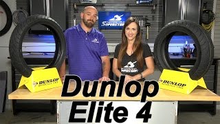 Dunlop Elite 4 Tire Review  Motorcycle Superstore [upl. by Loats738]