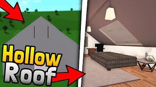 HOW TO BUILD a HOLLOW ROOF in Bloxburg [upl. by Pompea]