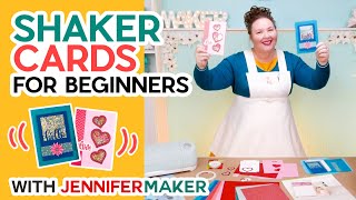 Shaker Cards for Beginners  From Start to Finish Tutorial Using the Cricut [upl. by Cristabel]