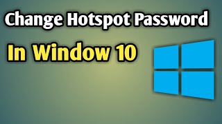 How To Change Laptop Hotspot Password Windows 10 [upl. by Ettenay721]