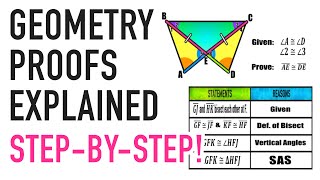 Geometry Proofs Explained Triangle Congruence [upl. by Drallim]