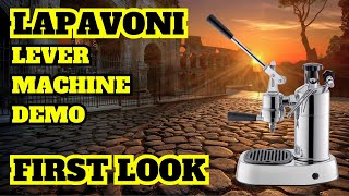 First Look at the La Pavoni Lever Machine Review amp How To [upl. by Atinuj939]