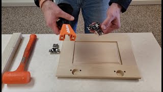 How to Install Press In Hinges [upl. by Nospmas]