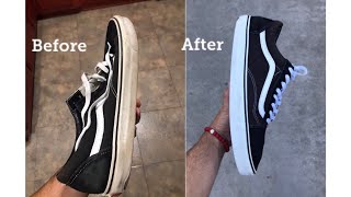 HOW TO CLEAN YOUR VANS LIKE NEW FOR FREE [upl. by Lissner769]