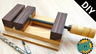 Making A Drill Press Vise  How To Make Wooden Vise [upl. by Julieta]