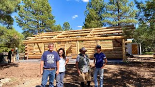 Meadowlark Rancher AMISH LOG HOME ASSEMBLED IN 1 12 DAYS In Arizona [upl. by Darb582]