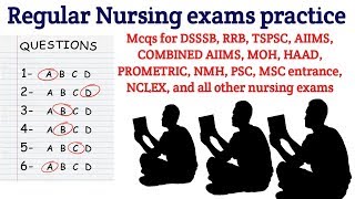 Nursing exams  Nurse  Nursing  MCQs  Multiple choice questions [upl. by Amles]