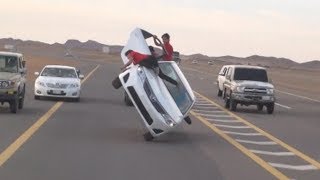 Crazy Arab Drifting Car  Arab Drifters [upl. by Bauske]