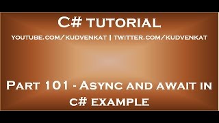 Async and await in C example [upl. by Ahsilyt164]