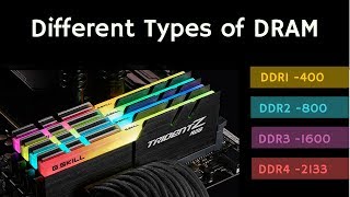 Different Types of DRAM SDRAMDDR1DDR2DDR3DDR4LPDDRGDDR [upl. by Sparke]