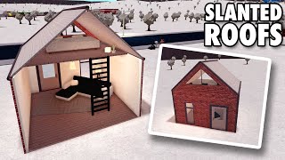 Bloxburg SLANTED ROOF Tutorial [upl. by Areid899]