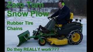 John Deere  Z655 Zero Turn Mower  Snow Plow [upl. by Wareing]