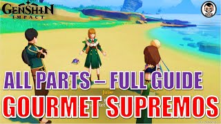 Full Guide The Gourmet Supremos  All Quests  Genshin Impact [upl. by Vashti]