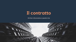 Il contratto definizioni [upl. by Ecneps]