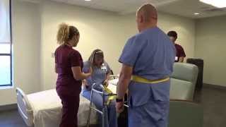 Physical Therapy Transfer Training  How To Transfer From Wheelchair To Bed [upl. by Narcissus]