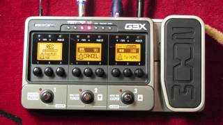 GUITAR TONE  ZOOM G3X DEMO [upl. by Ahsot276]