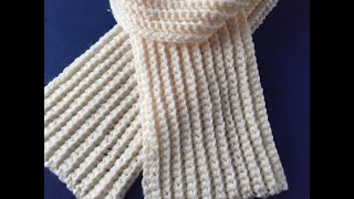 LESS THEN 3 HOURS  Crochet Scarf Tutorial [upl. by Maxwell32]