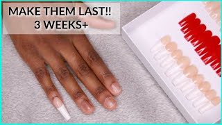 Make Press On Nails LAST 3 WEEKS  Best Nail Glue [upl. by Sadowski]