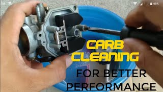 Carburetor cleaning in easy way Tagalog [upl. by Ahseikram402]