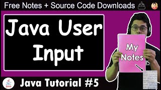 Java Tutorial Getting User Input in Java [upl. by Dorris]