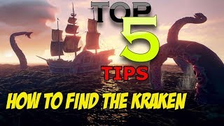 TOP 5 TIPS TO FIND amp DEFEAT THE KRAKEN  SEA OF THIEVES [upl. by Laroc]