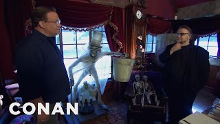 Andy Visits Guillermo Del Toros Bleak House  CONAN on TBS [upl. by Medlin]