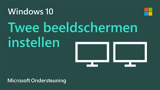 Meerdere beeldschermen instellen in Windows 10  Microsoft [upl. by Laamaj]