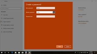 How to add password windows 10 and password hint [upl. by Matteo]