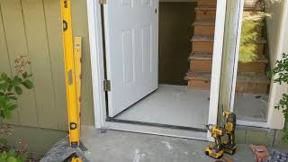 Jeld Wen Front Door Installation  Really crappy products and craftsmanship PART 1 [upl. by Narod334]