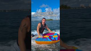 A Pro Tubers Tutorial on How to BARREL ROLL tubing boat watersports tutorial [upl. by Nickles]