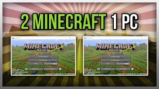 ✔️ Run 2 MINECRAFT Clients on 1 PC Tutorial [upl. by Ylam]