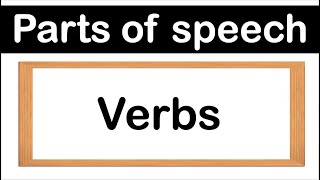 VERBS  Definition Types amp Examples  Parts of speech [upl. by Sutsuj560]