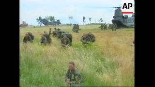 KOSOVO BRITISH PARATROOPERS ARRIVE IN PRISTINA [upl. by Ennoryt540]