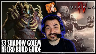 KRIPP’S SHADOW GOLEM NECRO BUILD GUIDE Season 3  Diablo 4 [upl. by Brandes]