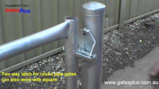 Gate Latch 2 way for round pipe and square [upl. by Harry224]