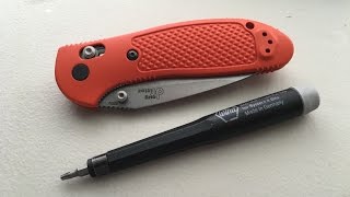 How to disassemble and maintain your Benchmade Ritter Griptilian Pocketknife [upl. by Yasdnil]