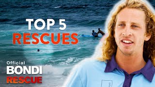 Top 5 Lifeguard Rescues  Bondi Rescue  Season 14 [upl. by Soluk466]