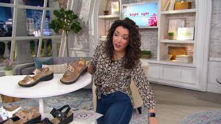 Clarks Collection Adjustable Sandals  Merliah Dove on QVC [upl. by Ssirk214]