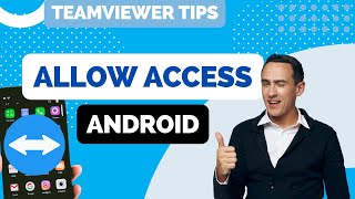 How To Allow access to your Android phone on Teamviewer [upl. by Sukramal]