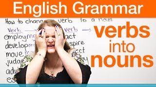 How to change a verb into a noun [upl. by Jankey1]