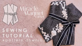 DIY Easy Wrap Corset Belt With Boning Sewing Tutorial  Pattern Download Miracle Magnet [upl. by Rann]