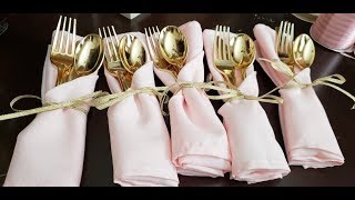 DIY Napkin Arrangement  Quick and Easy [upl. by Lindsley]