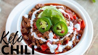 The Best KETO CHILI  INSTANT POT KETO CHILI  keto recipes ground beef [upl. by Ayocal]