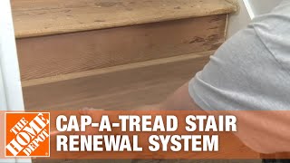 How To Install CapATread Stair Renewal System  The Home Depot [upl. by Josephson]