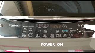 LG Washing Machine Wash and Rinse program [upl. by Ardnahcal]